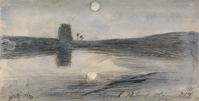 Karnak, 21:30, 22 januari 1867 door Edward Lear